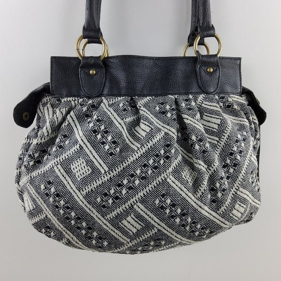 Roxy Women's Woven Boho Shoulder Handbag Purse - Picture 4 of 10